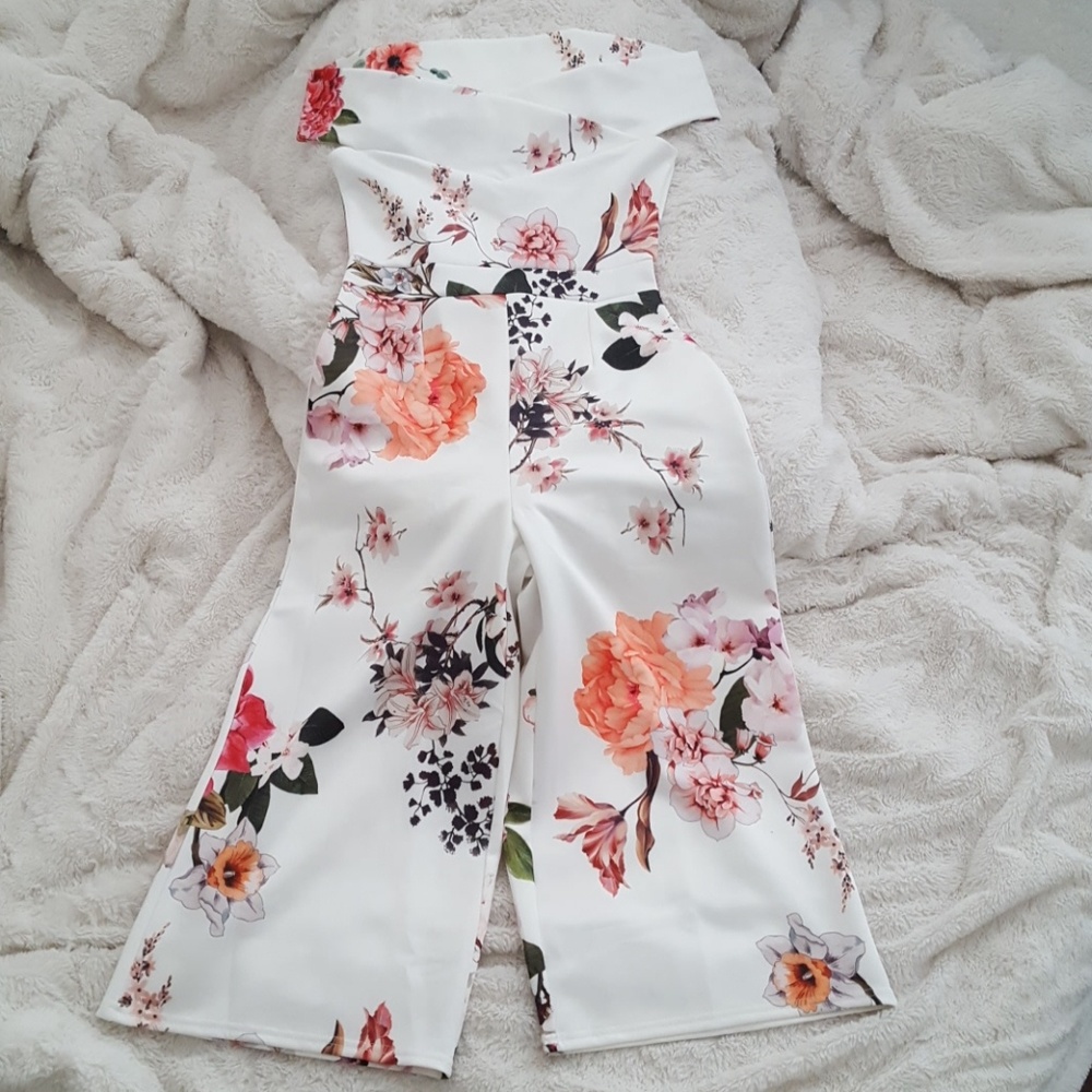 Boohoo Off Shoulder Jumpsuit